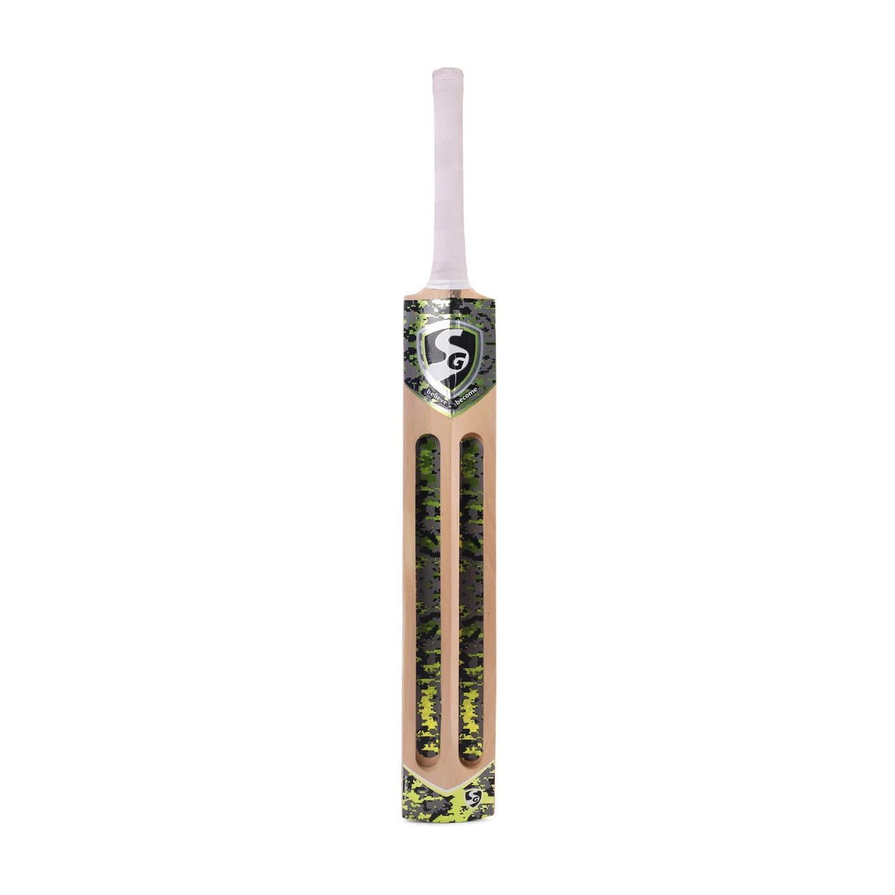 SG T-1400 Kashmir Willow Scoop Bat For Tennis Cricket Ball, Short Handle