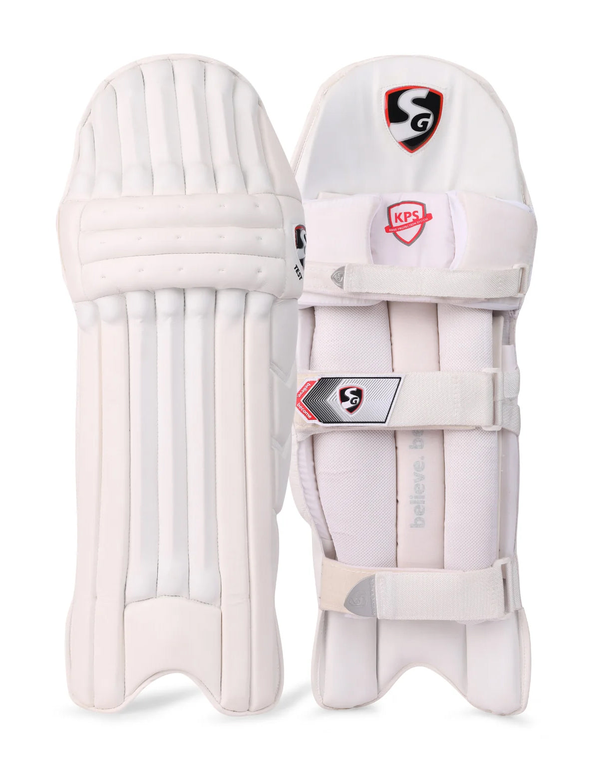 SG Test White Cricket Batting Legguard (Batting Pad)