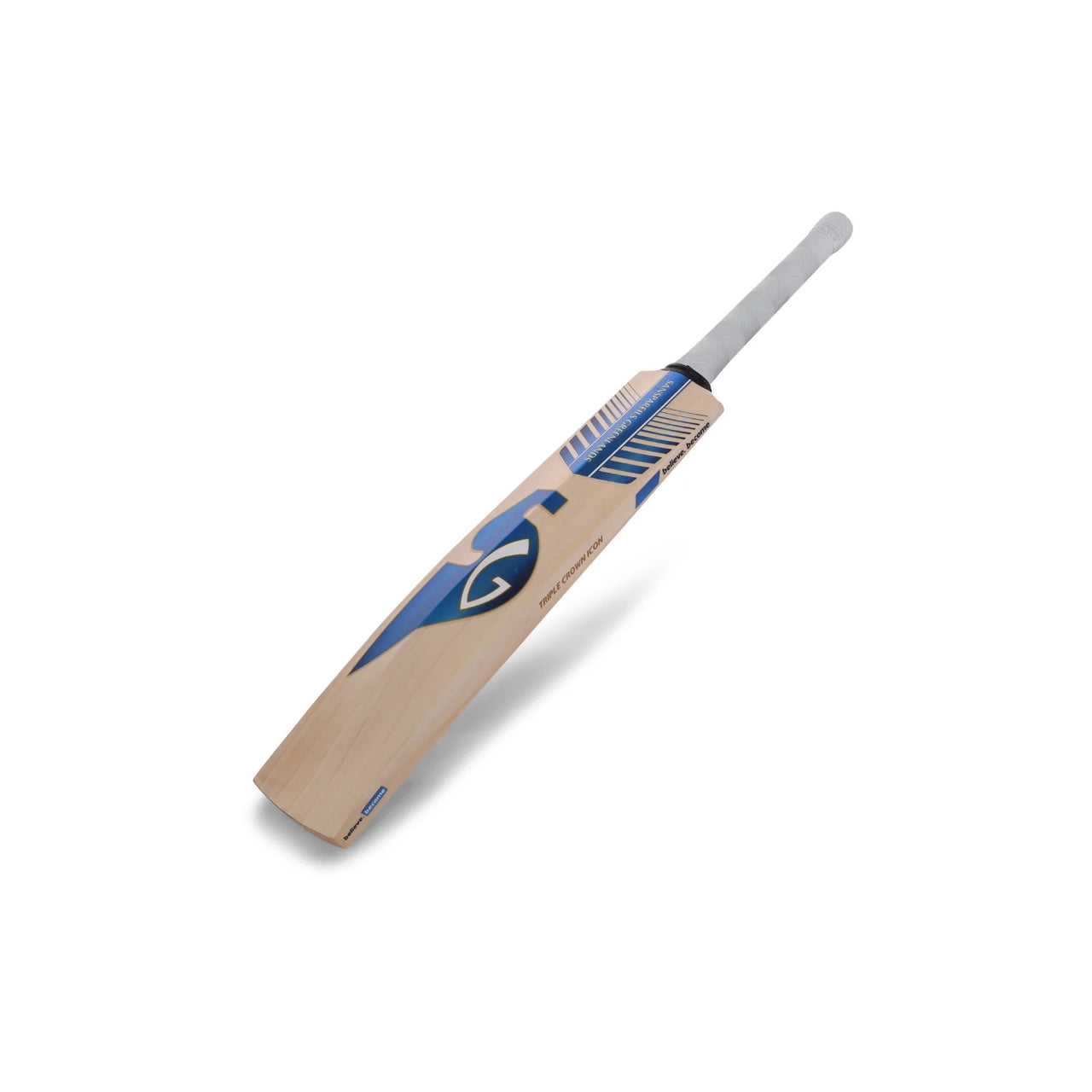 SG Triple Crown Icon English Willow Cricket Bat, Short Handle