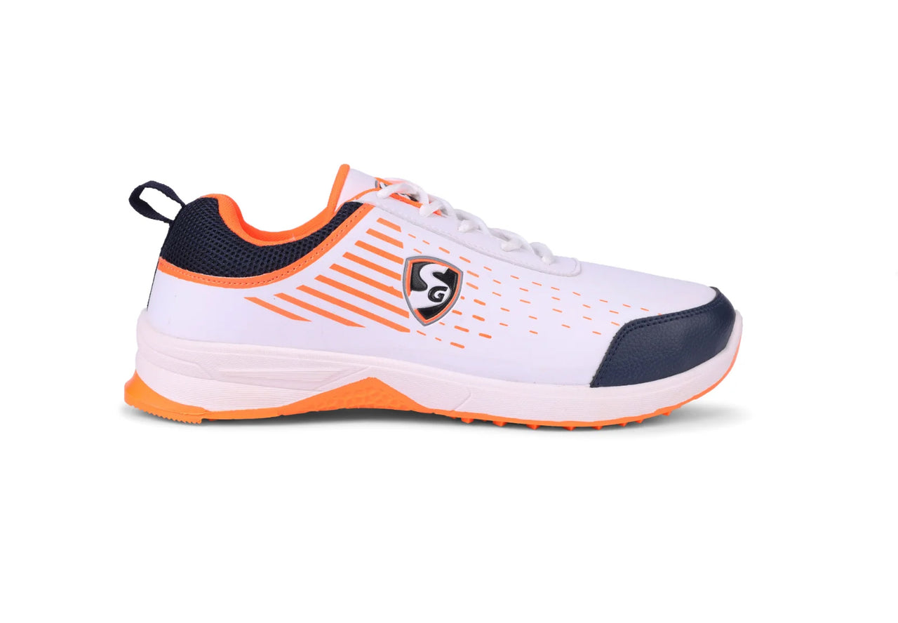 SG YORKER Sport Shoe With Classic White Meets Bold Navy And Vibrant Orange