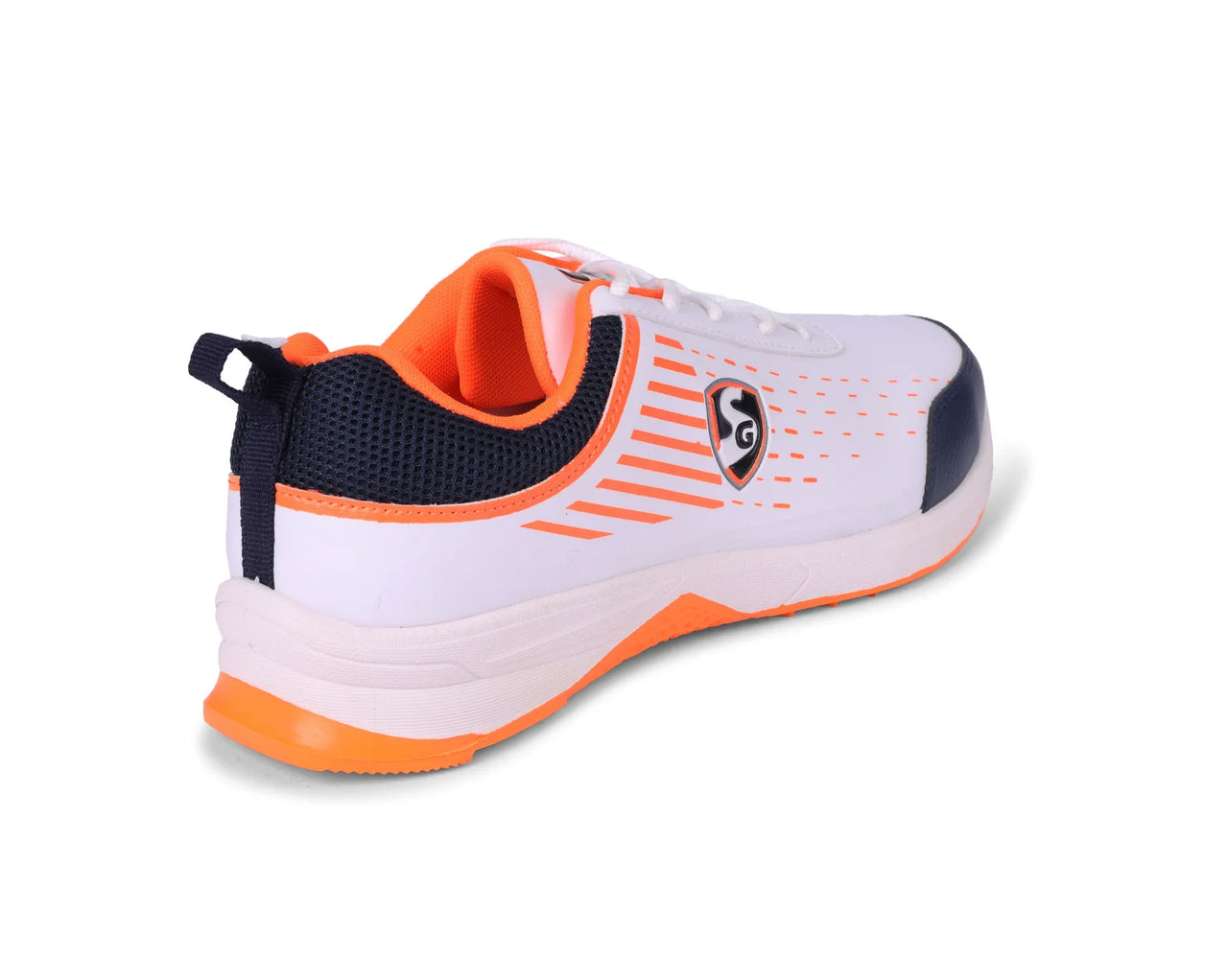 SG YORKER Sport Shoe With Classic White Meets Bold Navy And Vibrant Orange