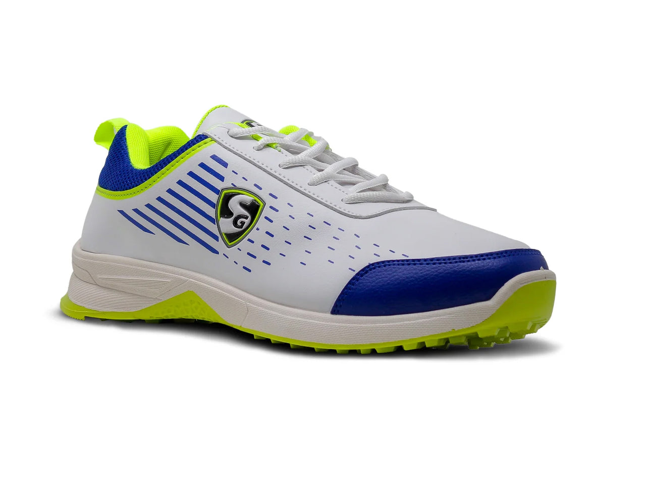 SG YORKER White/Royal Blue/Lime Sports Shoes: Elevate Your Style With Trendy Comfort