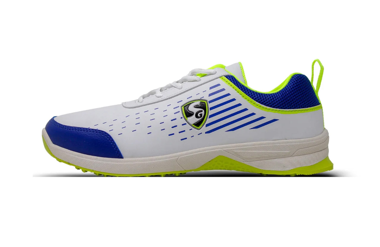 SG YORKER White/Royal Blue/Lime Sports Shoes: Elevate Your Style With Trendy Comfort