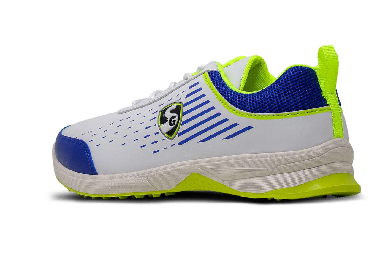 SG YORKER White/Royal Blue/Lime Sports Shoes: Elevate Your Style With Trendy Comfort