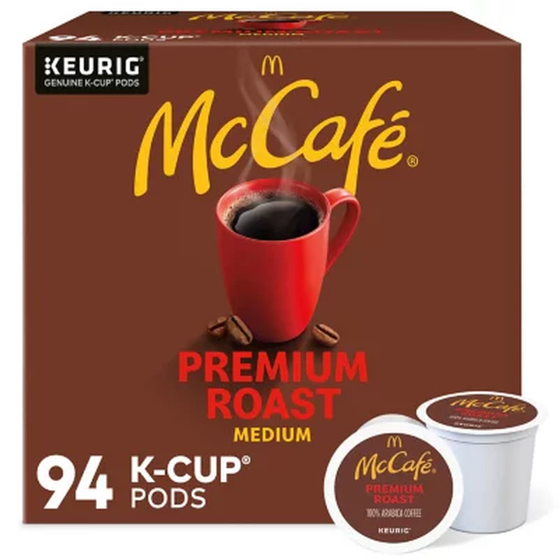 Mccafe Premium Medium Roast K-Cup Coffee Pods, 94 Ct.