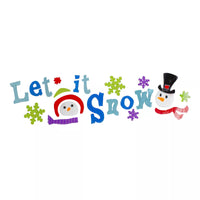 Northlight 21-Piece Let It Snow Santa and Snowman Gel Christmas Window Clings