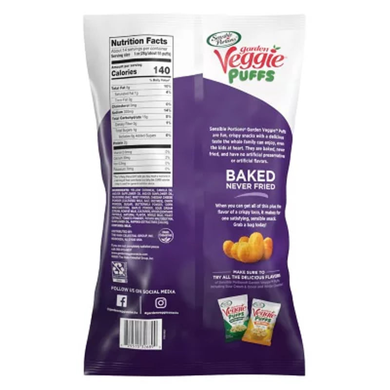 Sensible Portions Garden Veggie Taco Puffs, 13.5 Oz.
