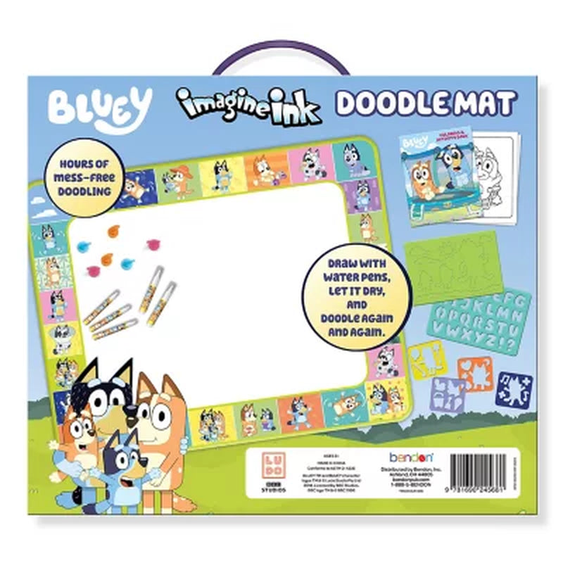 Bendon Imagineink Mess Free Bluey Doodle Activity Mat