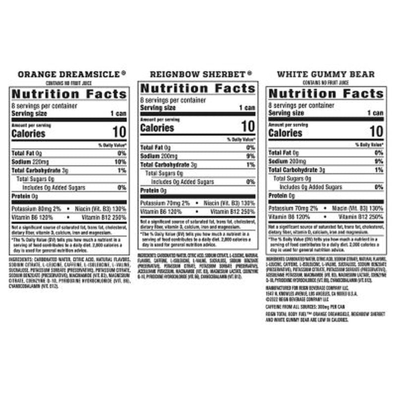 Reign Total Body Fuel Variety Pack 16 Fl. Oz., 24 Pk.