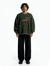 Raastah - Cable - knit Logo Sweater