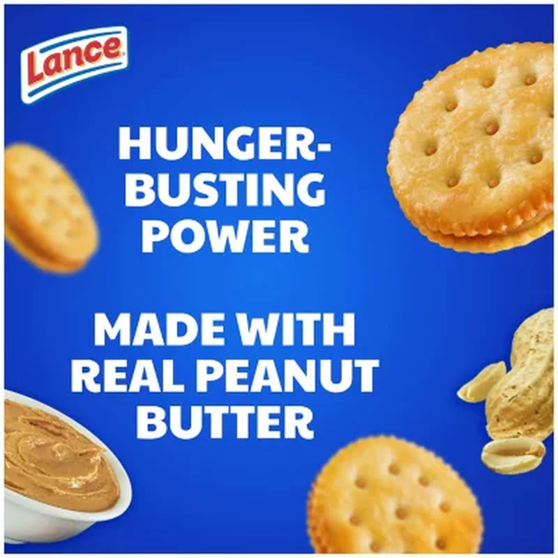 Lance Toasty Peanut Butter Sandwich Crackers, 1.29 Oz., 40 Pk.