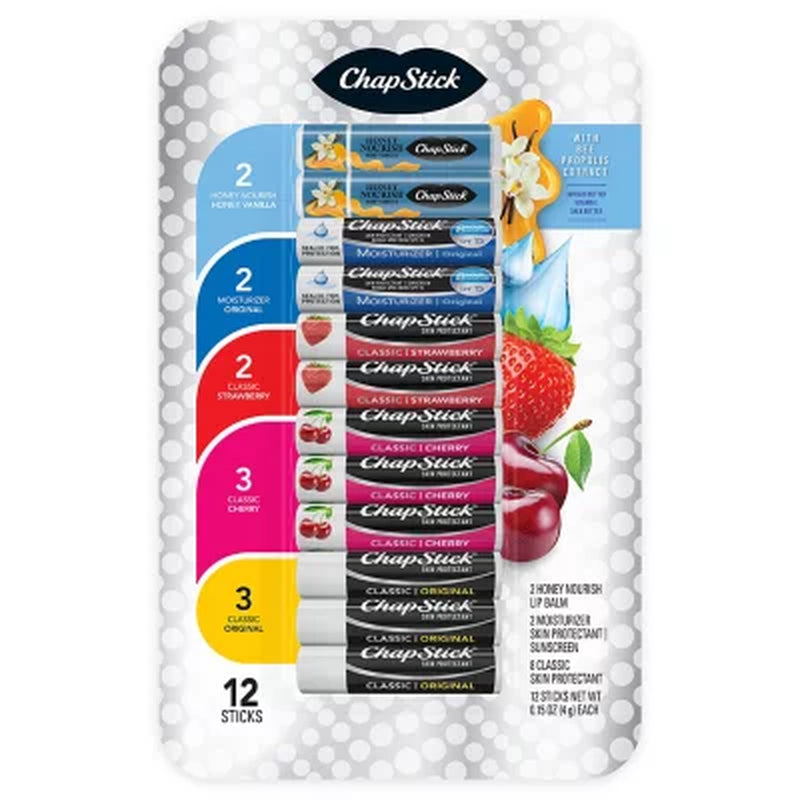 Chapstick Honey Variety Pack, 12 Ct.