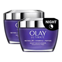 Olay Ultimate Retinol 24 + Vitamin E + Peptide Night Moisturizer, 1.7 Oz., 2 Pk.