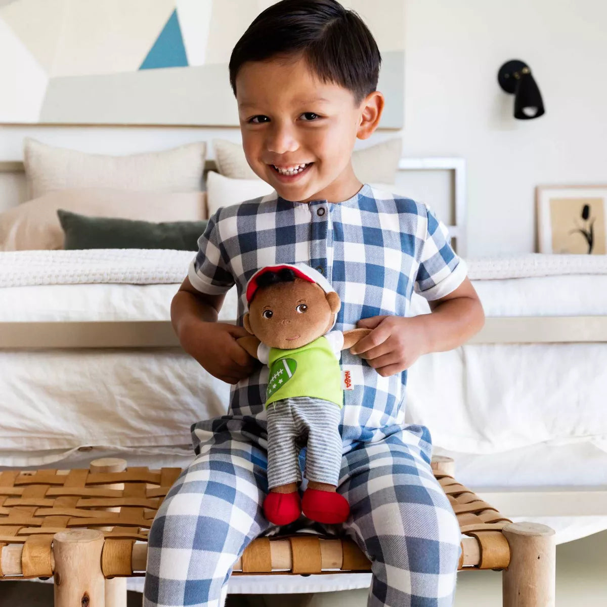 HABA Snug up Mason Baby Boy Doll (Machine Washable)