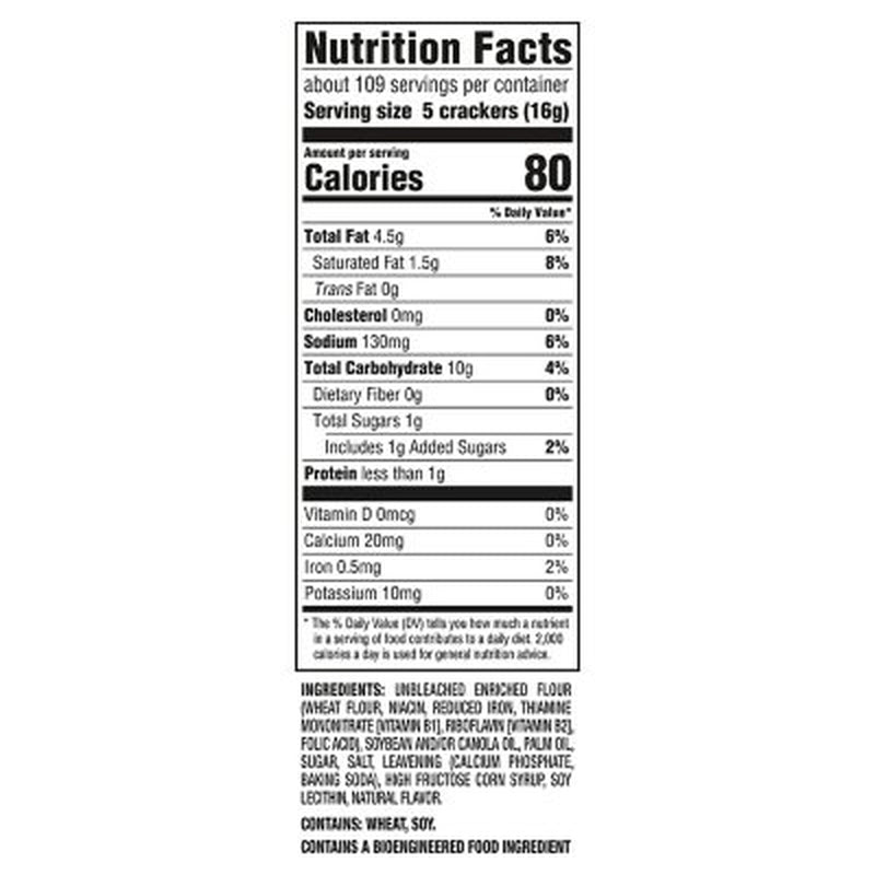 RITZ Original Crackers, 3.43 Oz., 18 Pk.