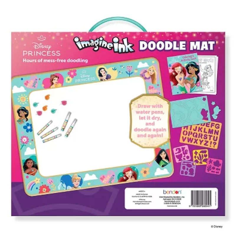 Bendon Imagineink Mess Free Princess Doodle Mat