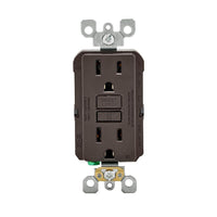15 Amp 125-Volt Duplex Self-Test Slim GFCI Outlet, White (4-Pack) GFNT1-4W