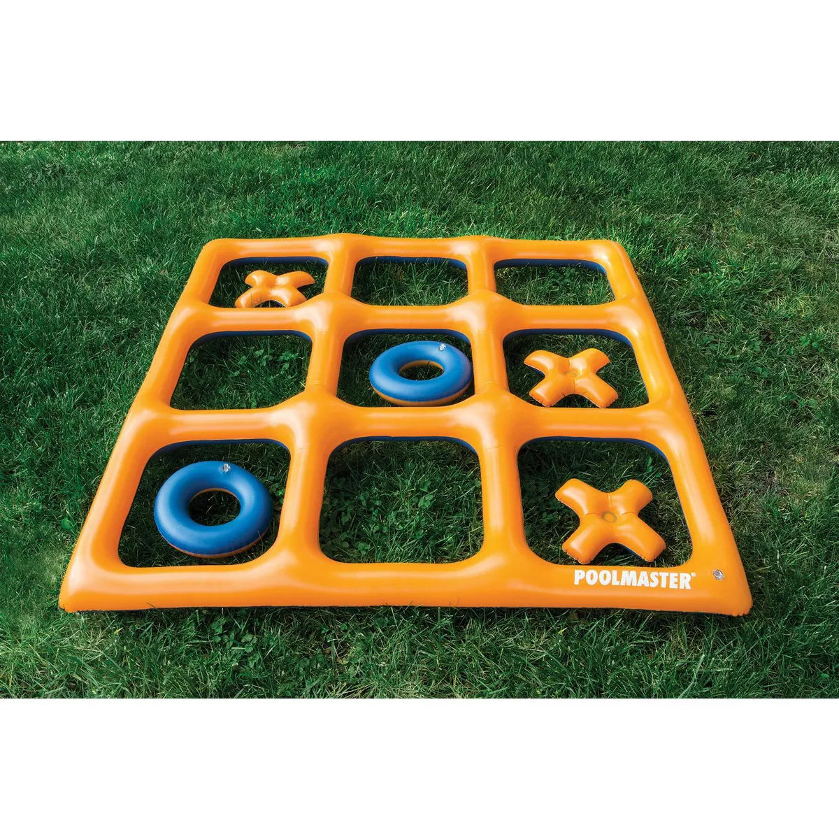 Swimline 48" Orange and Blue Reversible Tic Tac Toe Inflatable Pool Game