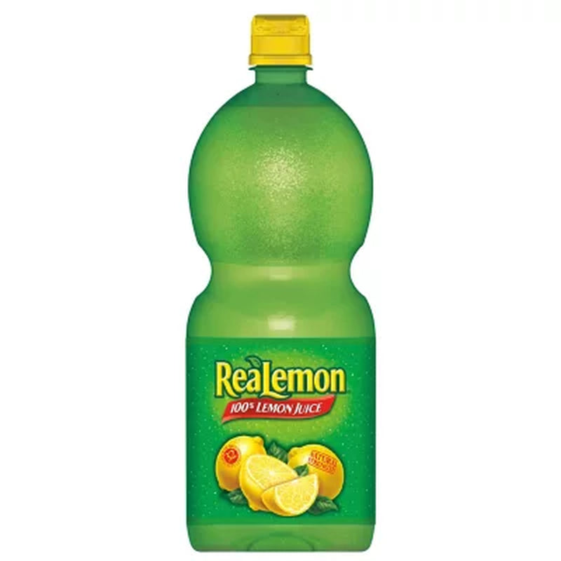 Realemon 100% Lemon Juice 48 Fl. Oz. Bottles, 2 Pk.
