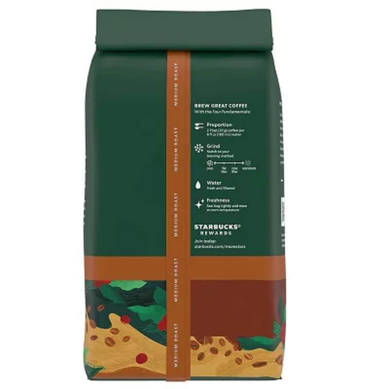 Starbucks House Blend Medium Roast Whole Bean Coffee, 40 Oz.