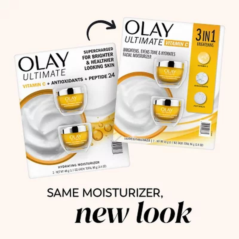 Olay Ultimate Vitamin C Hydrating Moisturizer, 1.7 Oz., 2 Pk.