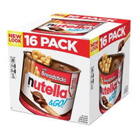 Nutella & GO! Hazelnut and Cocoa Spread + Breadsticks, 1.8 Oz., 16 Pk.