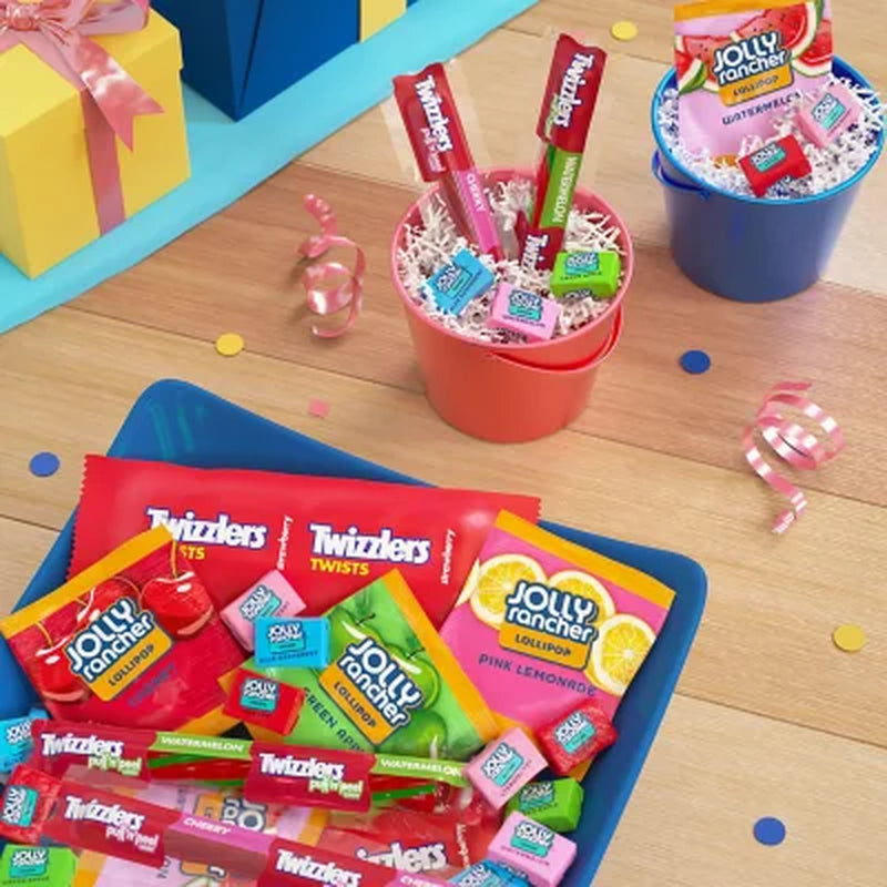 JOLLY RANCHER & TWIZZLERS Fruit Flavored Easter Candy, Variety Pack, Fun Size, 270 Pcs.