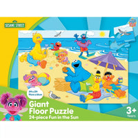 Masterpieces Sesame Street - Fun in the Sun 24 Piece Floor Jigsaw Puzzle for Kids.