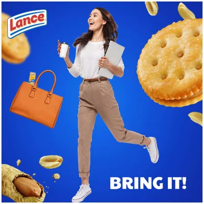 Lance Toasty Peanut Butter Sandwich Crackers, 1.29 Oz., 40 Pk.