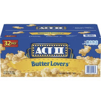 ACT II Butter Lovers Microwave Popcorn, 2.75 Oz., 32 Pk.