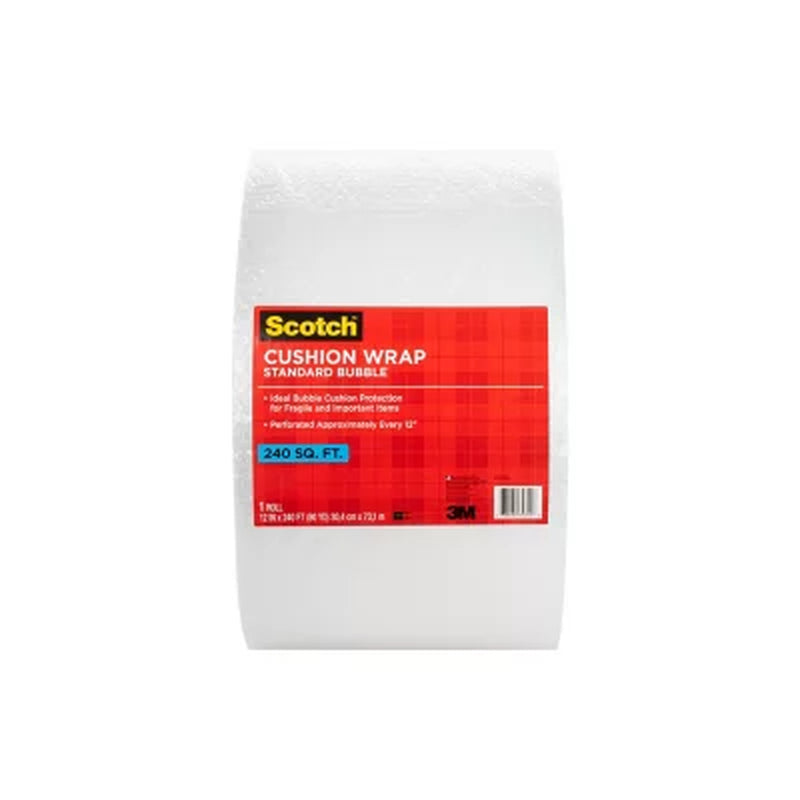 Scotch Cushion Wrap, 12" X 240', 240 Sq. Ft., 1 Roll/Pack