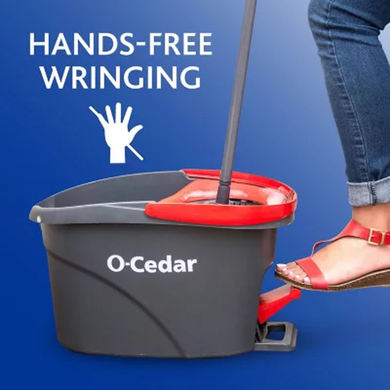 O-Cedar Easy Wring Spin Mop System, 4 Ct.