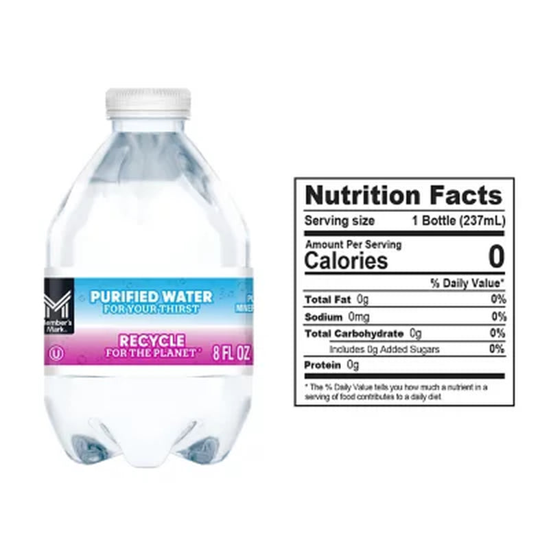 Member's Mark Purified Bottled Water 8 Fl. Oz., 80 Pk.