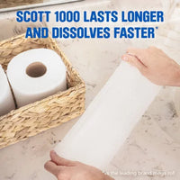 Scott 1100 1-Ply Toilet Paper 36 Rolls, 1100 Sheets/Roll