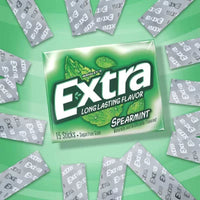 Extra Spearmint Sugar Free Chewing Gum Bulk Pack 15 Pcs., 10 Pk.