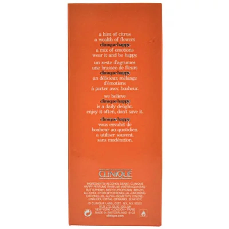 Clinique Happy Eau De Parfum, 3.4 Fl Oz