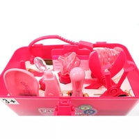 Link Worldwide Ready! Set! Play! Doctor Nurse Medical Kit Playset, Doctor Pretend Play Toy for Girls (Pink)