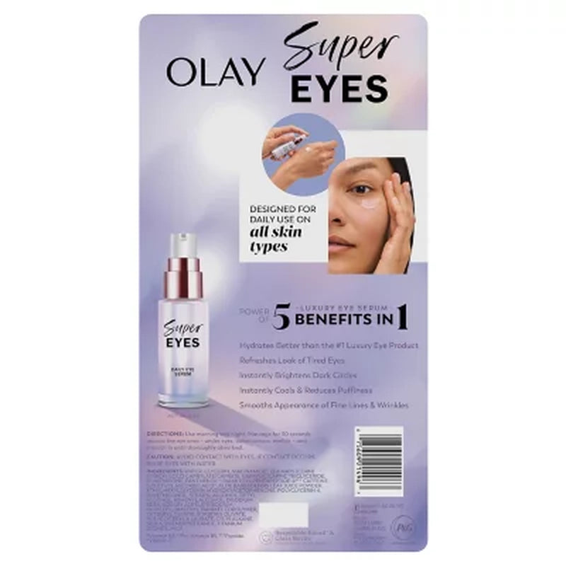 Olay Super Eyes, Daily Eye Serum, 0.45 Fl. Oz., 2Pk.