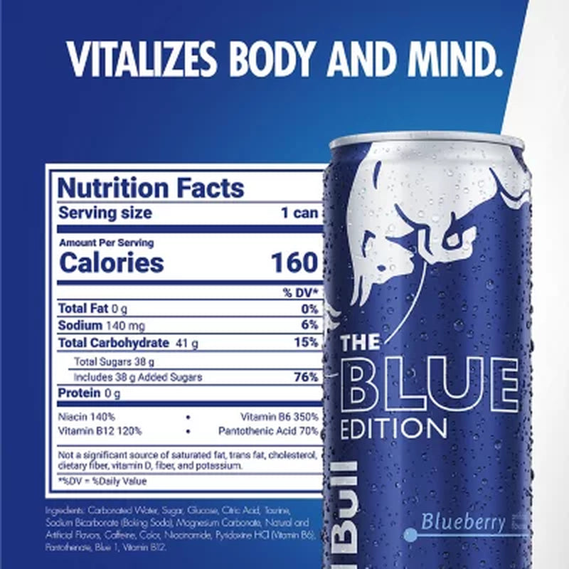 Red Bull Energy Blue Edition 12 Fl. Oz., 24 Pk.
