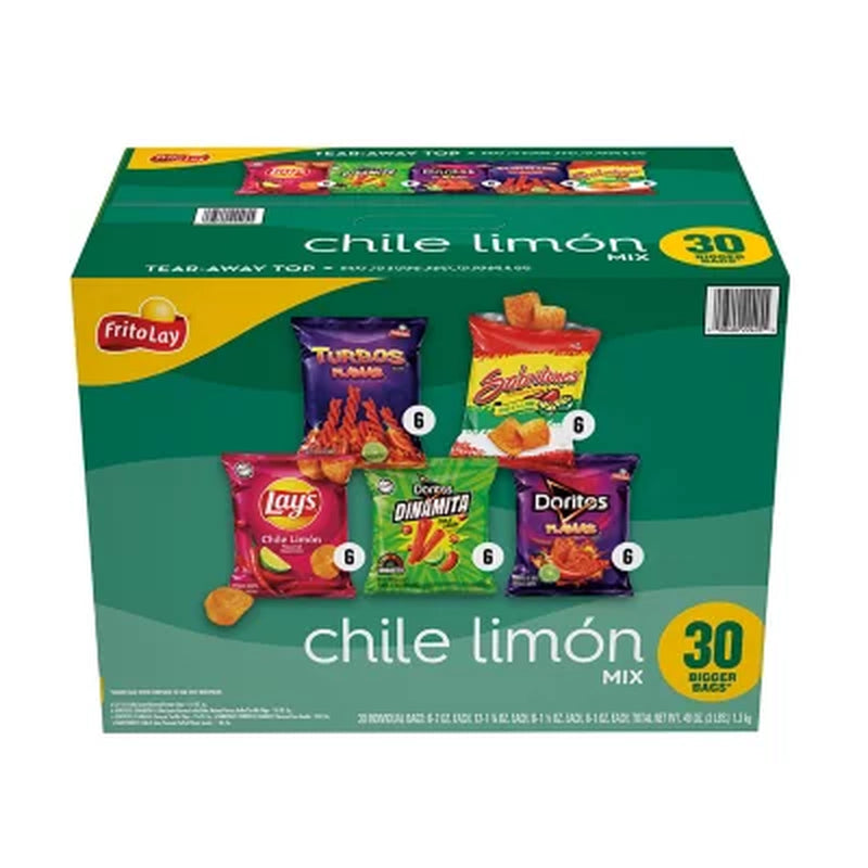 Sabritas Chile Limon Mix, Variety Pack Snacks, 30 Pk.