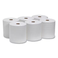 Marathon Hardwound Roll 1-Ply White Paper Towels 6 Rolls, 700 Ft./Roll