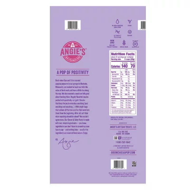 Angie’S BOOMCHICKAPOP Sweet & Salty Kettle Corn, 25 Oz.
