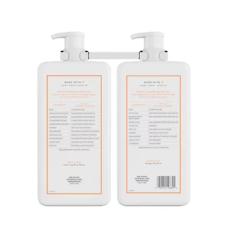 Native Sweet Peach & Nectar Shampoo & Conditioner, 34 Fl. Oz., 2Pk.