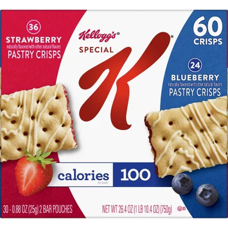 Special K Pastry Crisps, Variety Pack, 60 Ct.