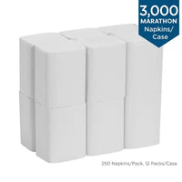 Marathon Interfold 1-Ply White Dispenser Napkins 12 Pks., 250 Napkins/Pk.