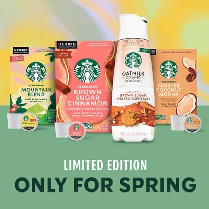 Starbucks Blonde Roast K-Cup Coffee Pods, Brown Sugar Cinnamon, 64 Ct.