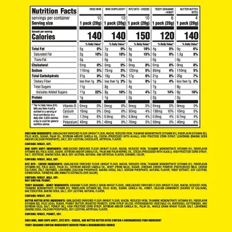 Nabisco Classic Mix Cookie & Cracker, Variety Pack, 40 Pk.