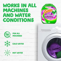 Gain Flings! Odor Defense Fresh Boost Laundry Detergent Pacs, Vibrant Bloom, 108 Ct.