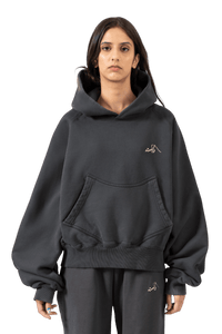 Raastah - Charcoal Grey Made In Pak Hoodie