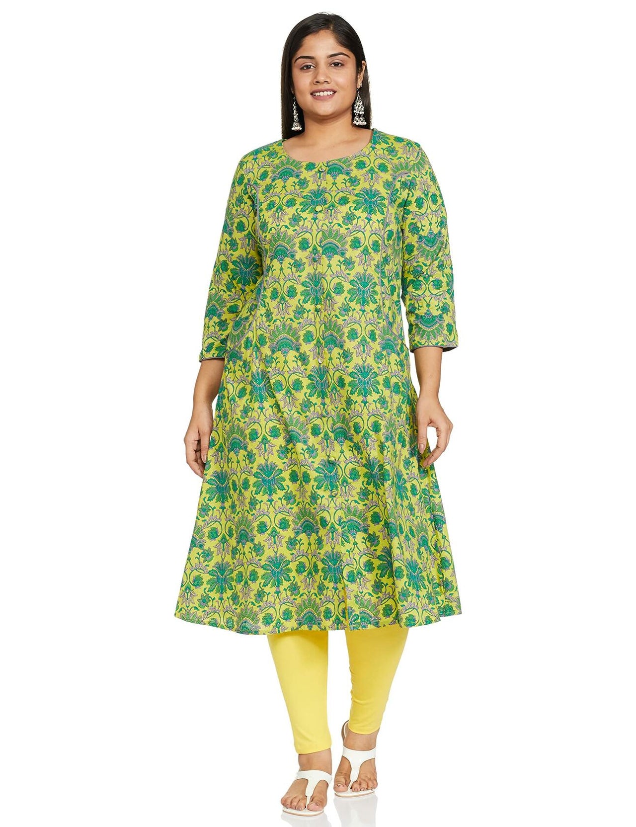 Vaamsi Women's  Cotton Regular Kurta